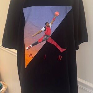Jordan Jumpman “Air” Graphic Tee – Black/Red – Size M Nike